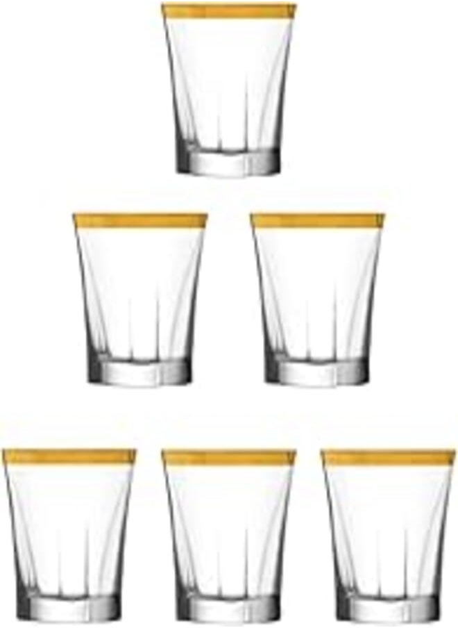 Segaey Golden TRUVA Tea Glass / 6 Pcs/Elegant design, Trusted Brand, Attractive shape/High Quality Materials - pzsku/Z56D1304AD7AC181B1A26Z/45/_/1723237248/a0ae75e4-c6de-4675-a4b8-454d19c33786