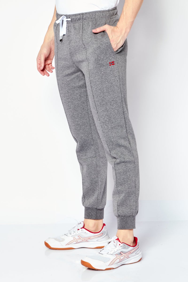 Nordland Men Sportswear Fit Heather Training Jogger Pants, Dark Grey  - Image 3
