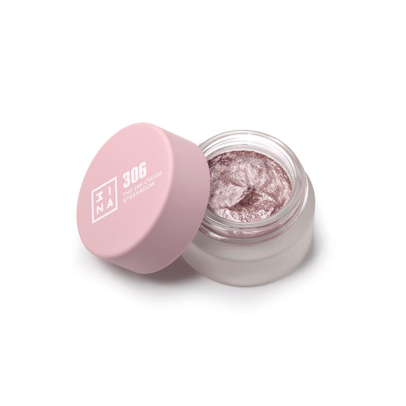 3INA MAKEUP - Vegan - Cruelty Free - The 24h Cream Eyeshadow 306 - Light Pink - 24H Longwearing & Waterproof Formula - Fast Drying Formula - Highly Pigmented - Matte and Shimmer Finish