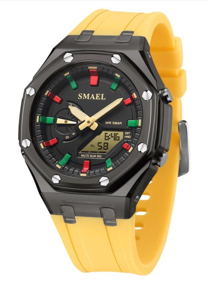 SMAEL Multifunctional silicone electronic watch waterproof sports fashion watch