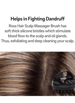 Generic Scalp Massager Shampoo Brush–Premium Silicone Head Massager & Scalp Scrubber, Perfect Hair Brush for Curly Hair, Scalp Scrub, Hair Oil Applicator, and Detangling with soft silicone bristles  - Image 2