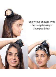 Generic Scalp Massager Shampoo Brush–Premium Silicone Head Massager & Scalp Scrubber, Perfect Hair Brush for Curly Hair, Scalp Scrub, Hair Oil Applicator, and Detangling with soft silicone bristles  - Image 3