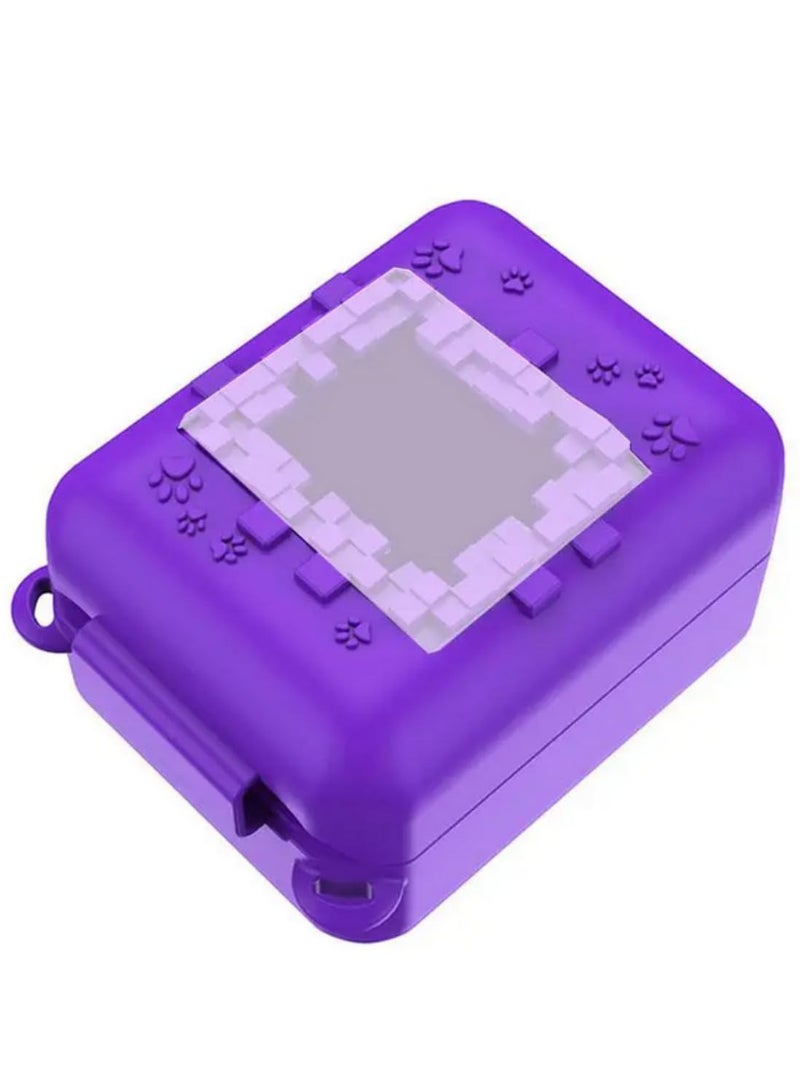 For Bitzee Elf Pet Machine Silicone Protective Case Cover All-in-One Anti-Drop Shell Dustproof & Waterproof Portable Travel Cover for Bitzee Digital Pets Toy Accessories (Purple)  - Image 4