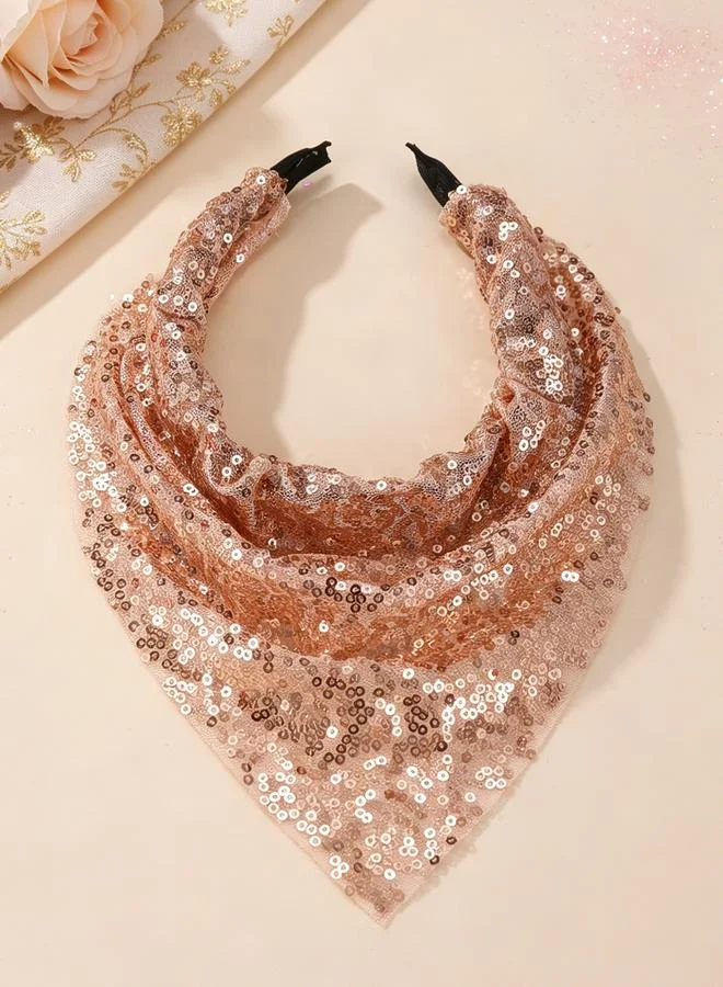 تايك تو Girls brown Sequin Headband