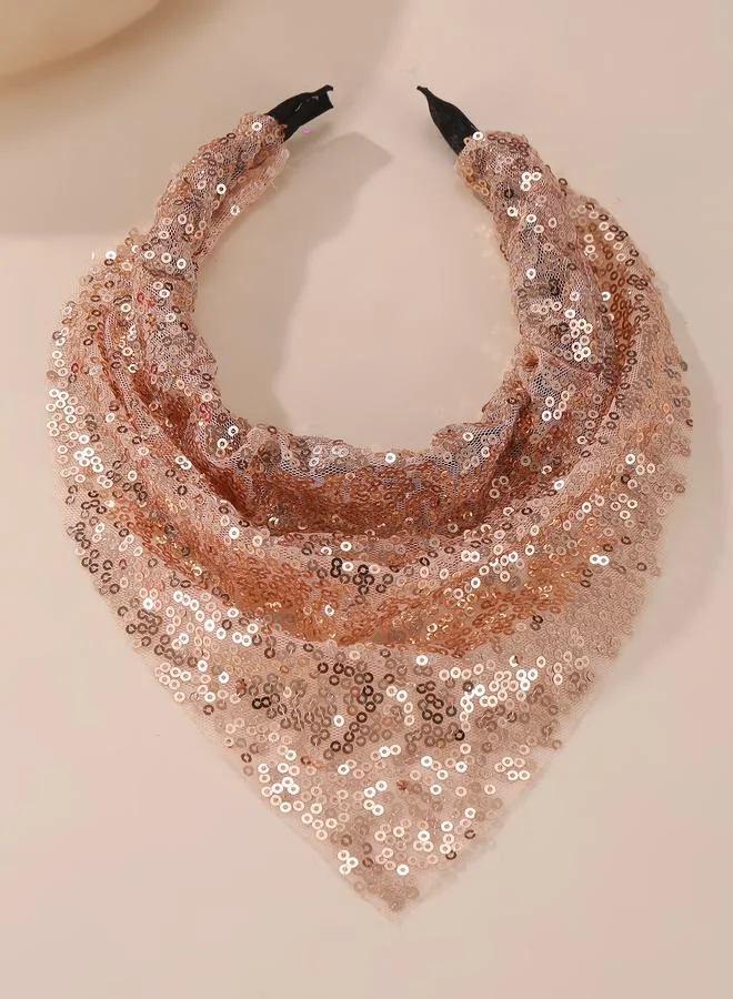 تايك تو Girls brown Sequin Headband