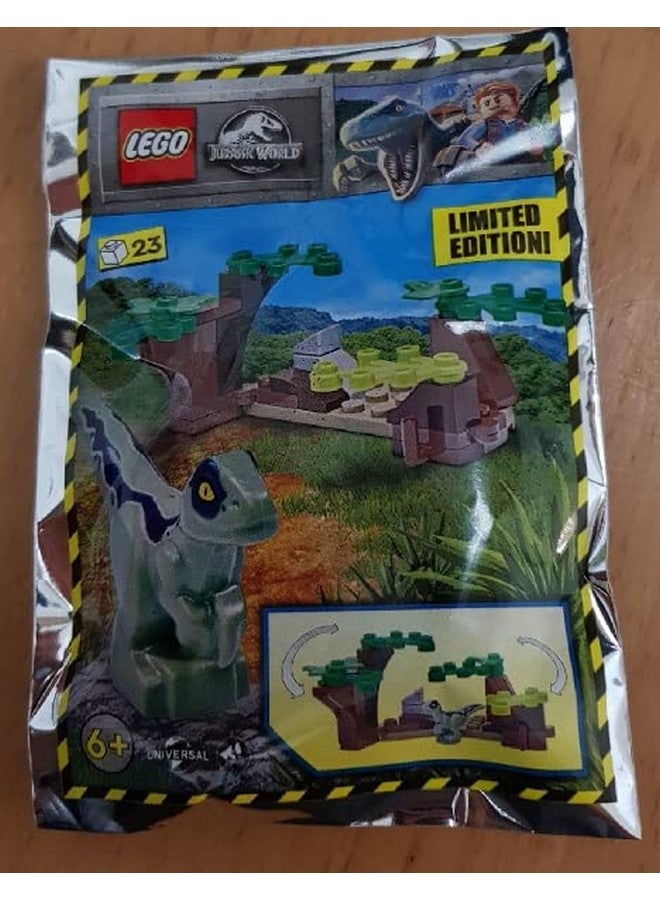 BLUE OCEAN مجموعة رقائق معدنية مختبئة من ليجو جوراسيك وورلد رابتور 122217 (مغلفة) - Image 1