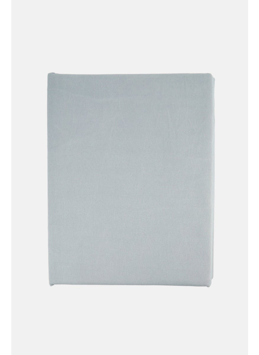 YOTO 4 Pieces Plain Flat Sheeet With Pillow Case Set, Dark Grey  - Image 2