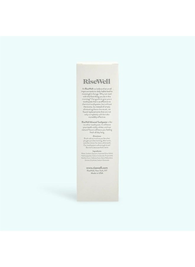 RiseWell - Mineral Toothpaste - Hydroxyapatite Flavorless Toothpaste - Fluoride-Free, Whitening, Natural Remineralizing Toothpaste Free of SLS - Made by Dentist Toothpaste, 3.4 Oz - Image 1