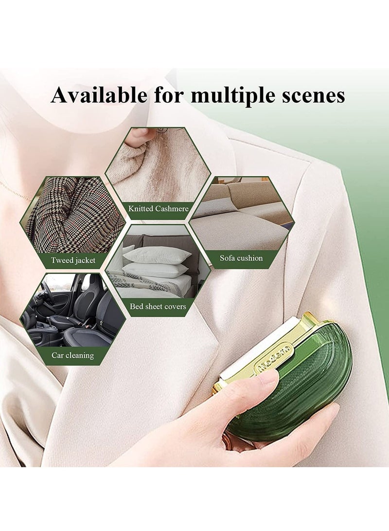 Y&D Lint Roller Double-sided Travel Portable with Hand Strap, Reusable Mini Extra Sticky Dog Cat Pet Hair Remover, Luxury Remover for Clothes Bag Dust Fuzz Fur 4 Refills, Green - Image 5