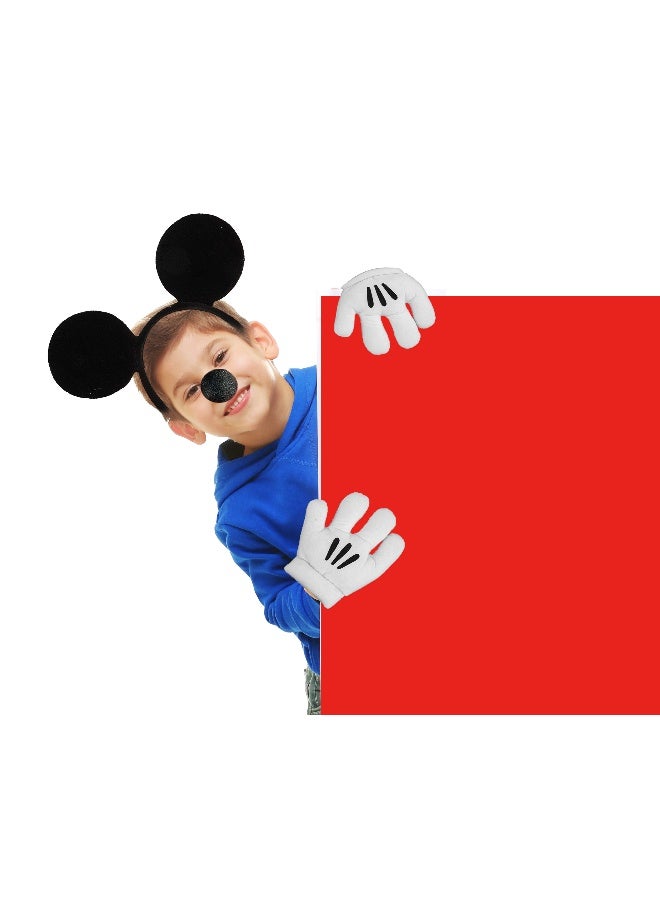 Ciao Mickey Mouse Costume Kit for Kids – Ears, Nose & Gloves Dress-Up Set - Image 1