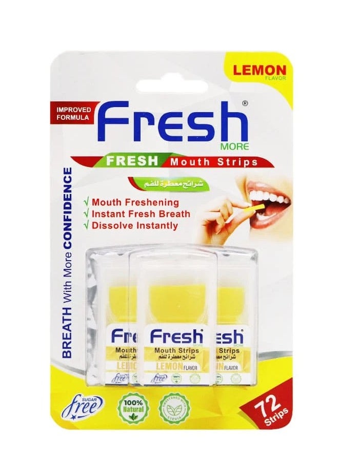 Fresh More Mouth Freshener Strips Lemon Flavor 72 Strips - pzsku/Z56D1C4FD89602F58C2DBZ/45/_/1738604320/9eeb46a9-c7f4-41f6-8f89-14d76af7132b