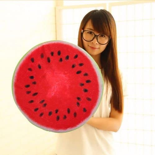 ME  YOU ME YOU Fruit Cushion Pillow Round Shape Decorative Cushion Fruit Sponge Pillow Microfiber Velvet Watermelon Fruits Cushion Pillow Throw Pillow 1616 Inch  - Image 3