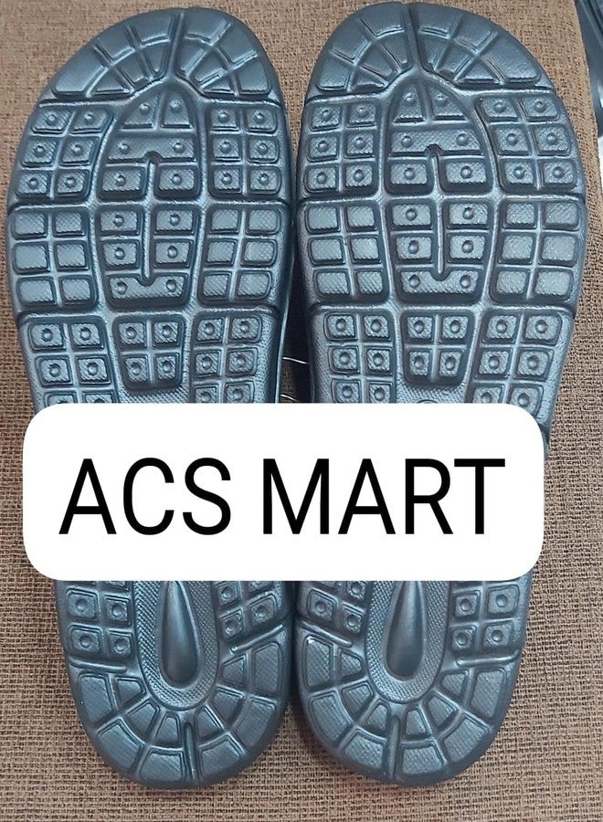 ACS MART Acupressure Massage Slippers Red & Black Magnetic Heel Pain Remover (10 - Image 5