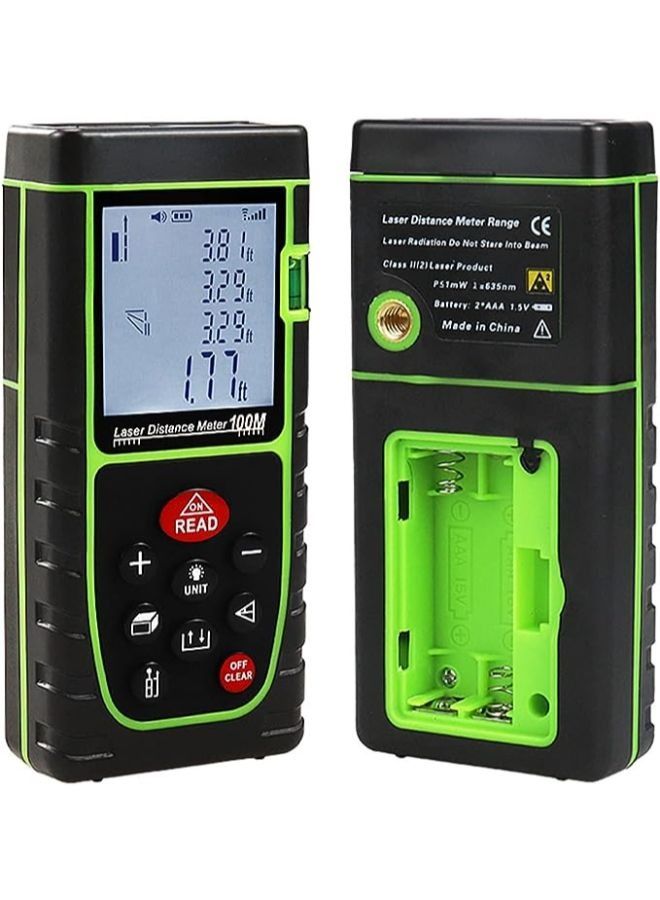 100M Digital Laser Distance Meter Electronic Angle Sensor Laser Range finder Promotions Laser Tape Measure Instruments Tools For Area And Distance Measurement - Image 3