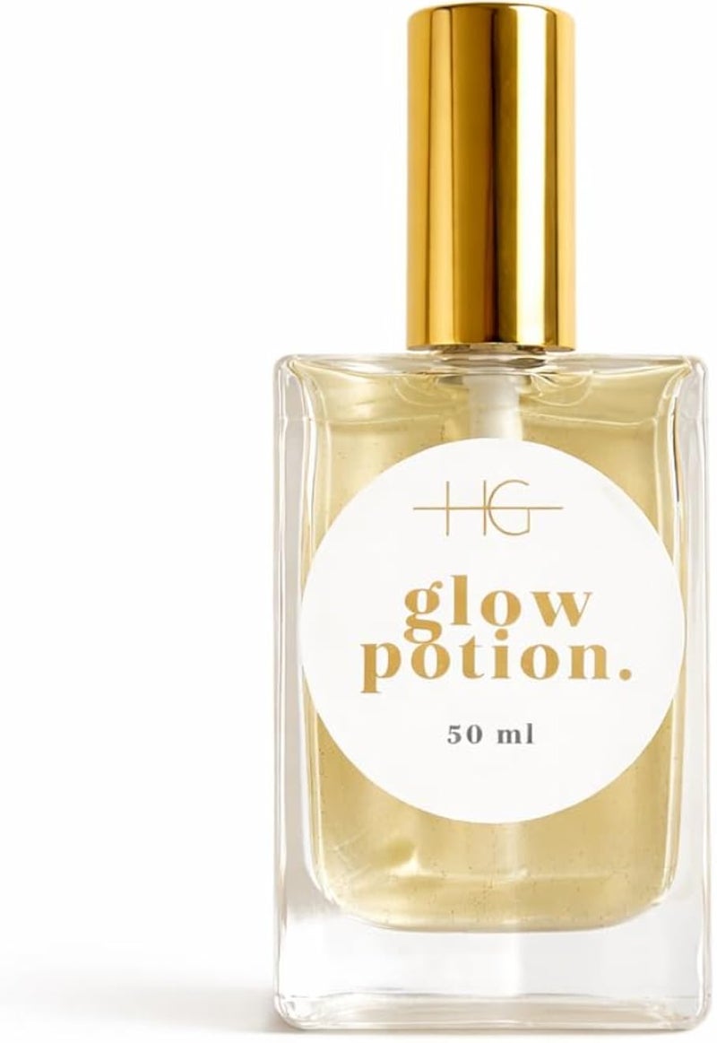HG Glow Potion Multifunctional Dry Oil – Honey, Hyaluronic Acid, Retinol & 10+ Botanical Oils | Face, Body & Hair Treatment | Nourishing, Brightening & Non-Greasy | 50 ml