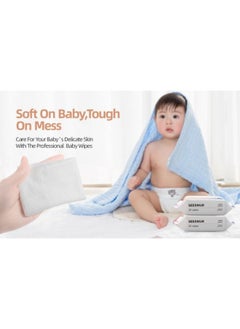 Organic Pure Cotton Baby Water Wipes, Specially Crafted for Sensitive Skin Gentle, Eco-friendly and Suitable for Sensitive Skin Perfect for Travel and Everyday Use (20 Wipes/Bag) - pzsku/Z56D202473EA2DDC3ADF2Z/45/_/1735216685/560690e0-536f-4405-ac5a-b1dded3e459d