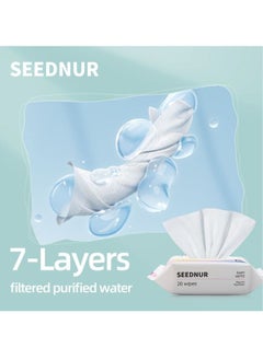 Organic Pure Cotton Baby Water Wipes, Specially Crafted for Sensitive Skin Gentle, Eco-friendly and Suitable for Sensitive Skin Perfect for Travel and Everyday Use (20 Wipes/Bag) - pzsku/Z56D202473EA2DDC3ADF2Z/45/_/1739260534/35d87a50-38e4-4f4e-b15e-f2c3512ecec1