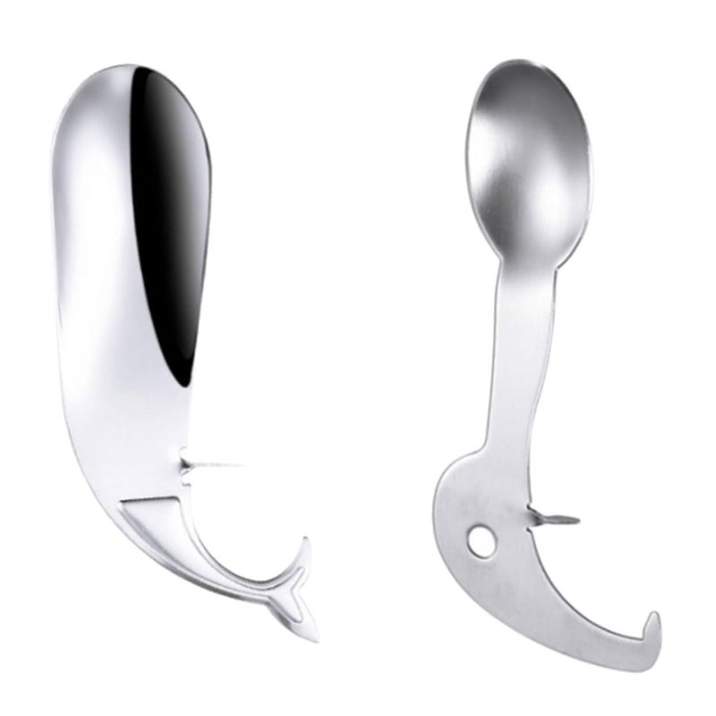 2Pcs Stainless Steel Passion Fruit Slicer Tool Multifunctional Kitchen Gadget Practical Spoon - Image 2