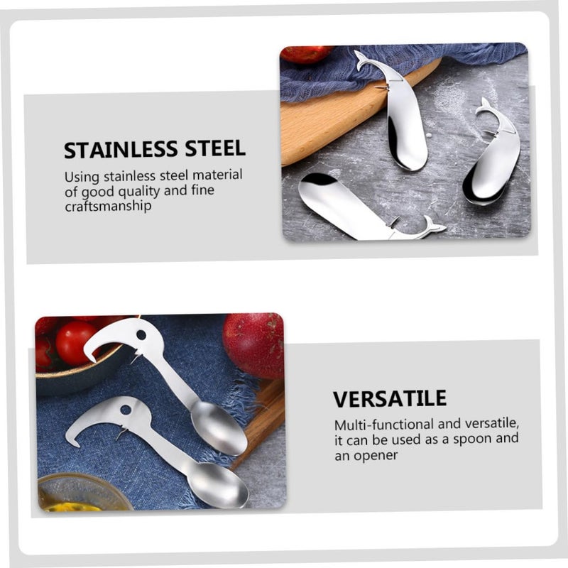 2Pcs Stainless Steel Passion Fruit Slicer Tool Multifunctional Kitchen Gadget Practical Spoon - Image 4