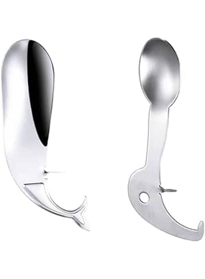 2Pcs Stainless Steel Passion Fruit Slicer Tool Multifunctional Kitchen Gadget Practical Spoon - Image 1