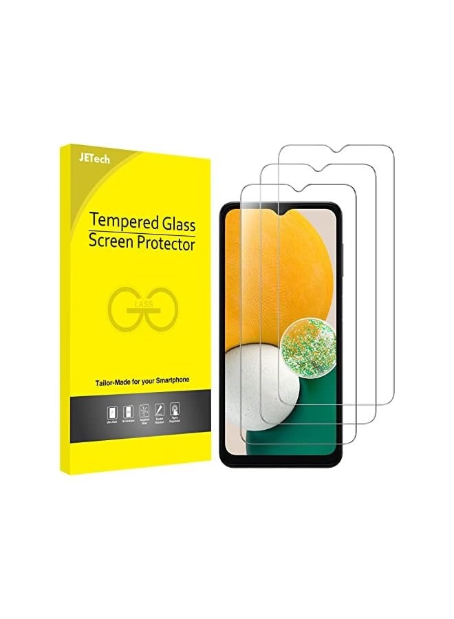 Jetech Screen Protector for Galaxy A13 / A13 5G/ A12, 9H Tempered Glass Film, Anti-Scratch, HD Clear, 3-Pack - Image 1