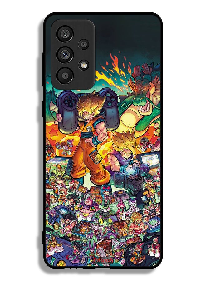 Tolwak Samsung Galaxy A73 5G Protective Case Cover Gamer Art Doodles - Image 1