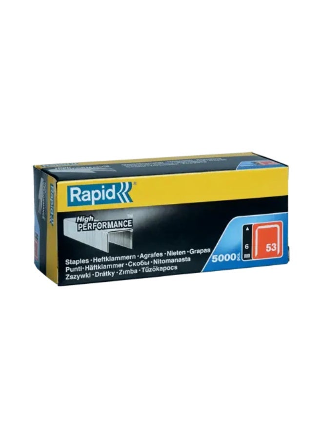 Rapid No.53 Staples 6mm (53/6) 5000pcs – 11856250 - Image 1