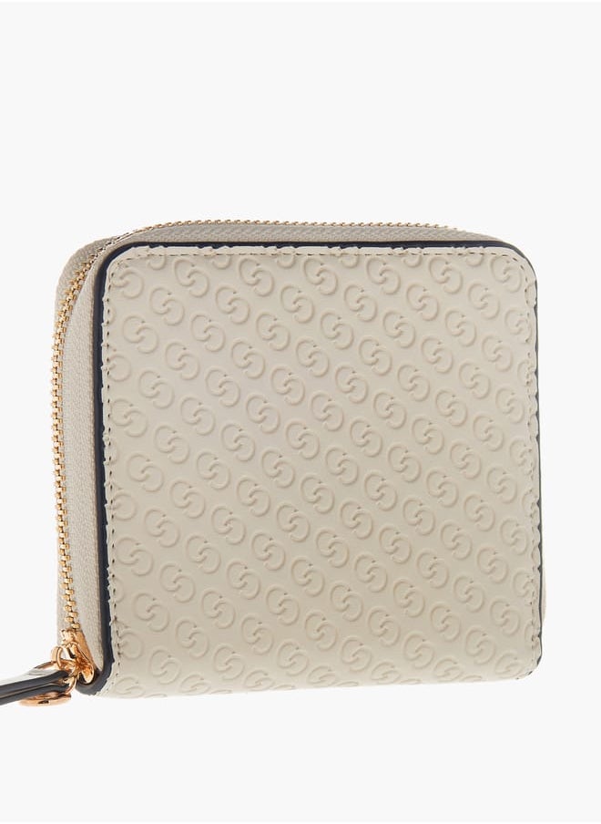 Celeste Womens Monogram Embossed Zip Around Wallet  - Image 2