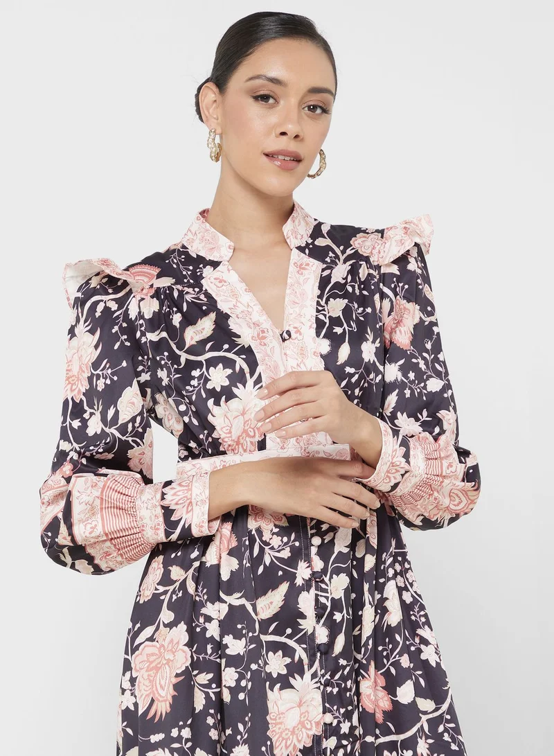 Khizana Floral Print Dress