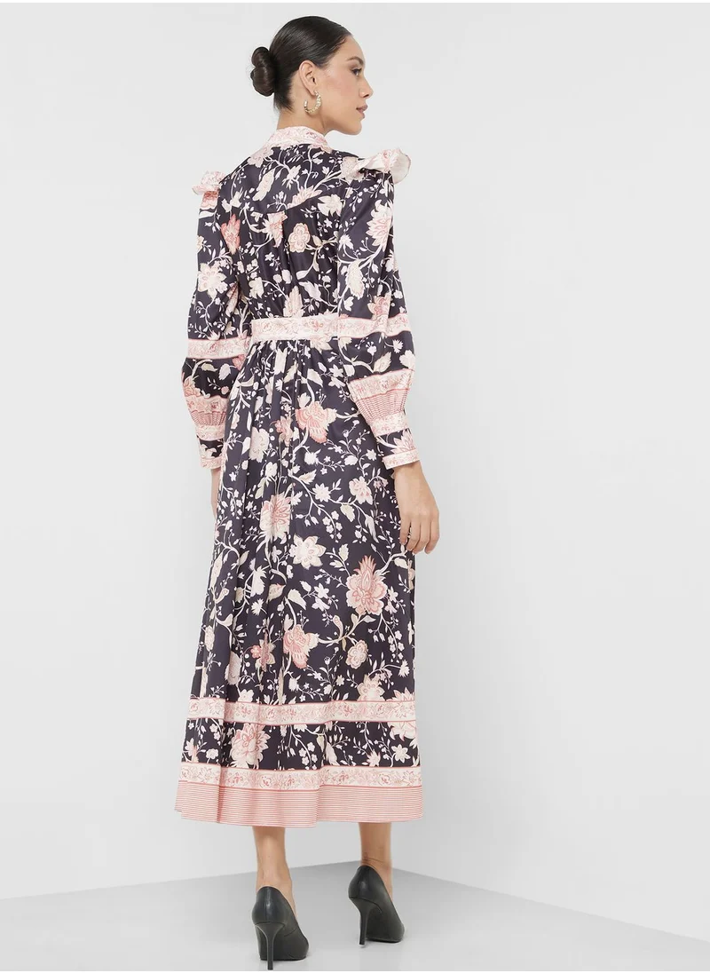 Khizana Floral Print Dress