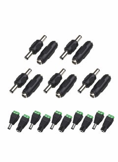 KASTWAVE Adapter Plug 5.5 x 2.1mm DC Power Coupler, DC Male To Male Connector, DC Female to Female Connector + Barrel Power 12V Male and Female DC Power Connector 20 Pcs  - Image 1