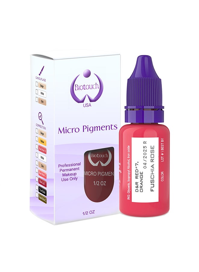 Spmu Pigment Semipermant Medical Grade -Spmu Ink - No Mixing Lip Pigment For Shading Stroke  Fuschia Rose