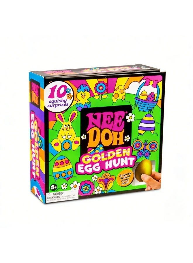 NeeDoh Teenie Sparkle Hearts Surprise Set, Hidden Golden Egg, 10 Cute Fidget Toys, Portable Stress Relief Toys for Kids - Image 1