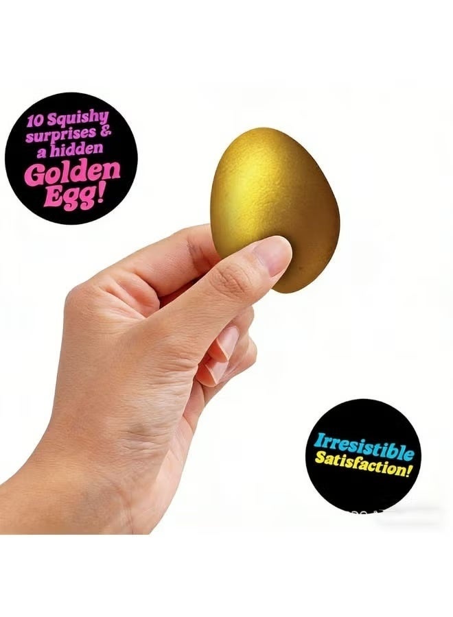 NeeDoh Teenie Sparkle Hearts Surprise Set, Hidden Golden Egg, 10 Cute Fidget Toys, Portable Stress Relief Toys for Kids - Image 5