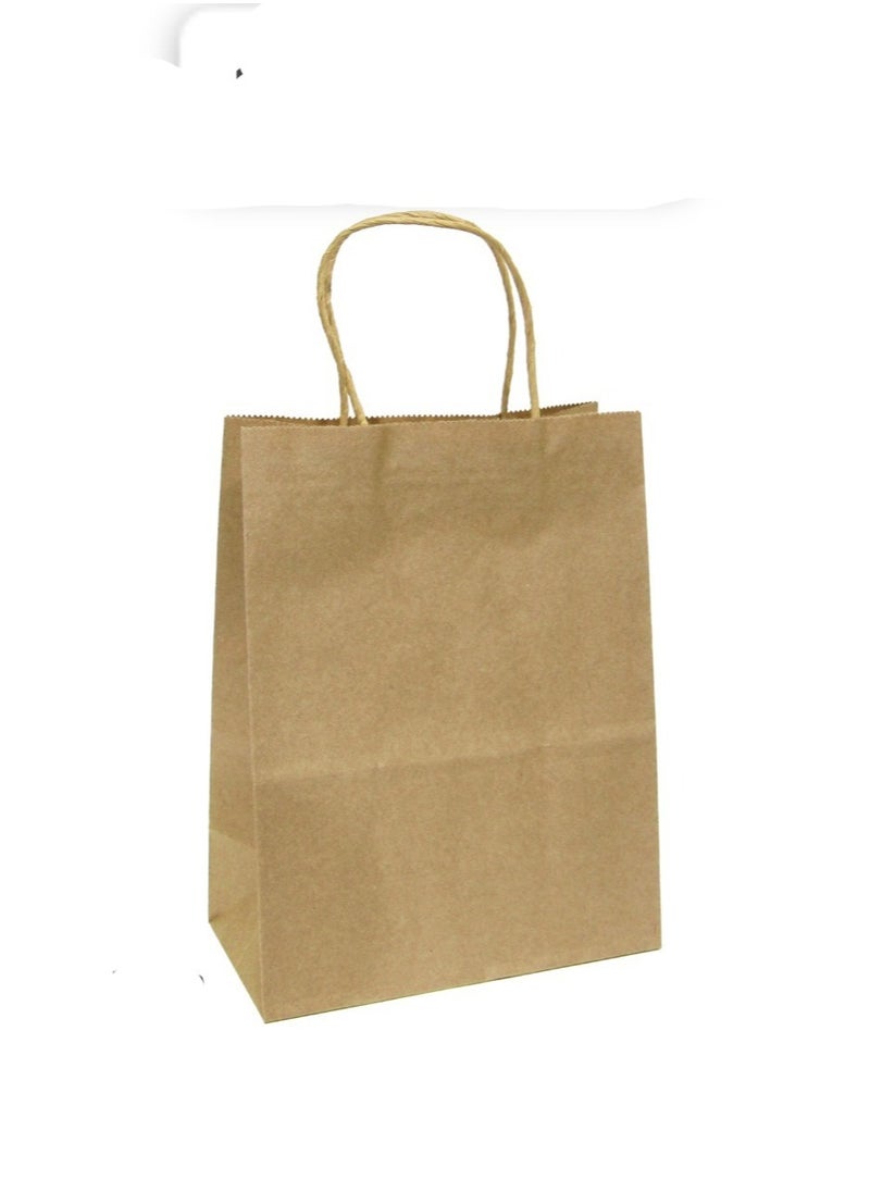 PRIMA 12 Piece Paper Gift Bag Set 25x19x10 Cm Brown 