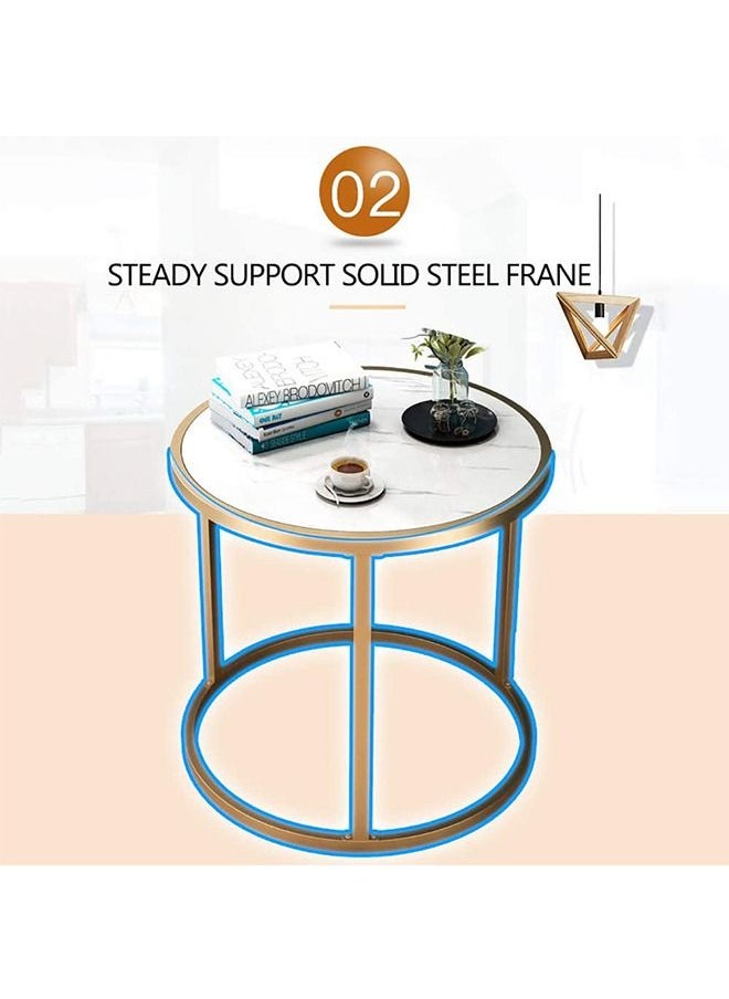 Generic - Modern sofa end table coffee table simple for living room bedroom balcony modern Round - Image 1