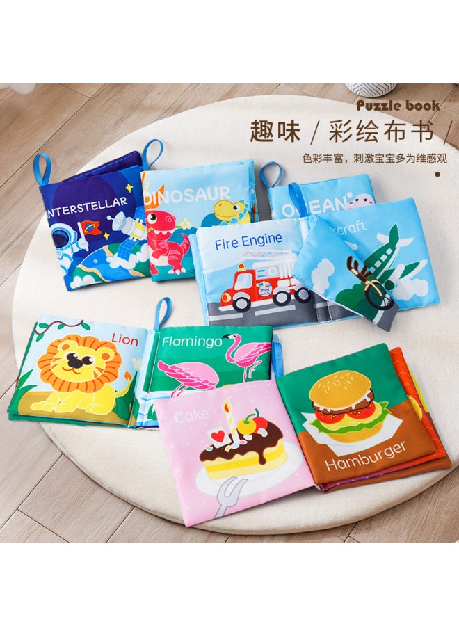 Baby Cloth Book Children's Early Education Enlightenment Cognition Baby Cloth Book Tear Not Ripe Sound Paper Educational Toys - Image 2