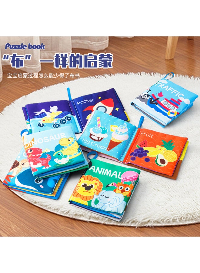 Baby Cloth Book Children's Early Education Enlightenment Cognition Baby Cloth Book Tear Not Ripe Sound Paper Educational Toys - Image 3