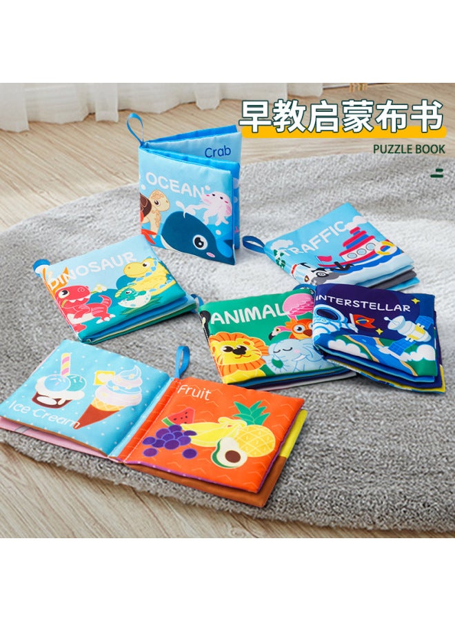 Baby Cloth Book Children's Early Education Enlightenment Cognition Baby Cloth Book Tear Not Ripe Sound Paper Educational Toys - Image 4