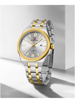 NAVIFORCE Two Tone Stainless Steel Analog Watch with Date Display  - Image 3