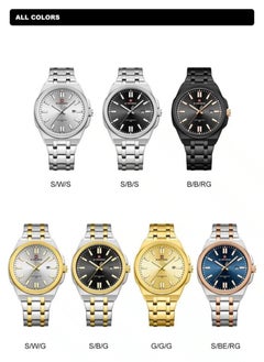 NAVIFORCE Two Tone Stainless Steel Analog Watch with Date Display  - Image 5