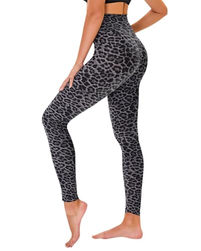 TNNZEET High Waisted Leggings for Women - No See Through Tummy Novelty Workout Yoga Pants with Pockets Reg & Plus - Image 1
