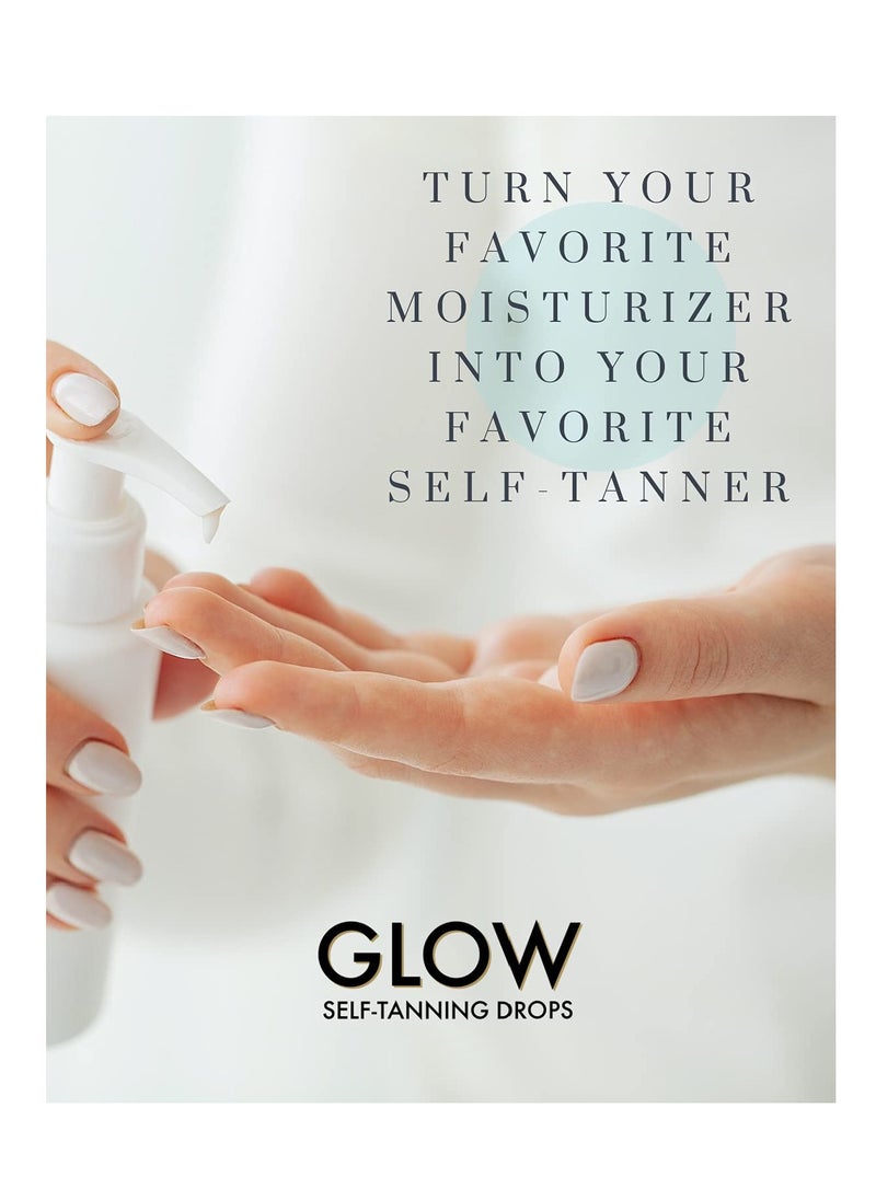 RemeVerse - Glow Self-Tanning Drops with Aloe: Sunless Tanner for a Sun-Kissed Glow. Control Your Results by Adding Drops to Your Own Moisturizer, for Face & Body - Buildable Color 1FL Oz - Image 1