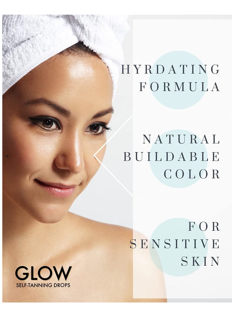 RemeVerse - Glow Self-Tanning Drops with Aloe: Sunless Tanner for a Sun-Kissed Glow. Control Your Results by Adding Drops to Your Own Moisturizer, for Face & Body - Buildable Color 1FL Oz - Image 1