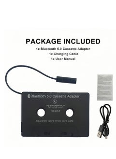 Generic BT Cassette Adapter, Black  - Image 2