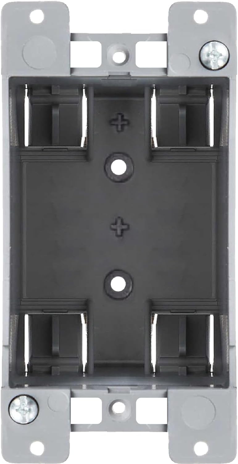 Newhouse Hardware صندوق كهربائي قديم العمل من نيوهاوس هاردوير 1-جروب PVC (عبوة 1) | 14 بوصة مكعبة صندوق تقاطع بلاستيكي للمفاتيح، GFCI، أو مخرج مزدوج | صندوق كهربائي قديم العمل لتحسين المنزل - Image 1