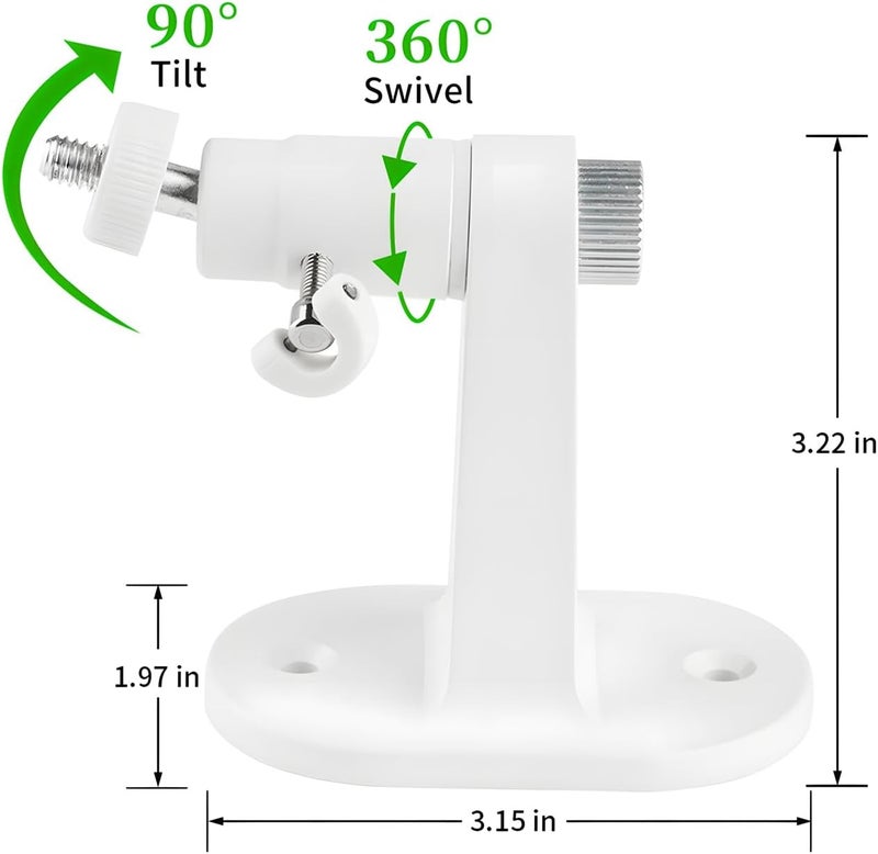 wochel Adjustable Baby Monitor Wall Mount Compatible with Nanit Pro Smart Baby Monitor  Flex Stand Baby Camera Wall Mount with Perfect View Angle and Easy to Install - Image 4