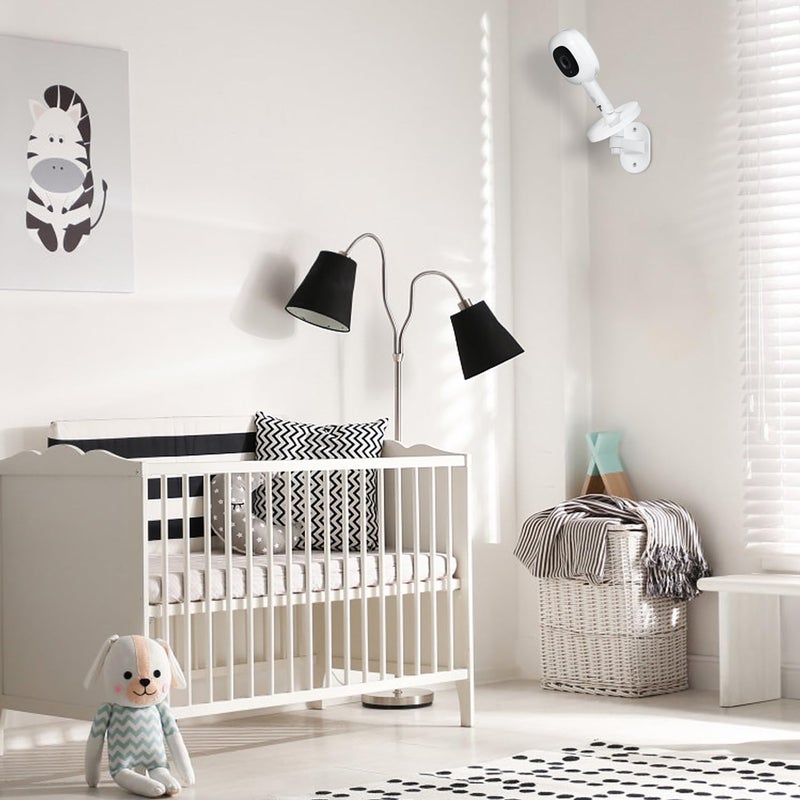 wochel Adjustable Baby Monitor Wall Mount Compatible with Nanit Pro Smart Baby Monitor  Flex Stand Baby Camera Wall Mount with Perfect View Angle and Easy to Install - Image 3