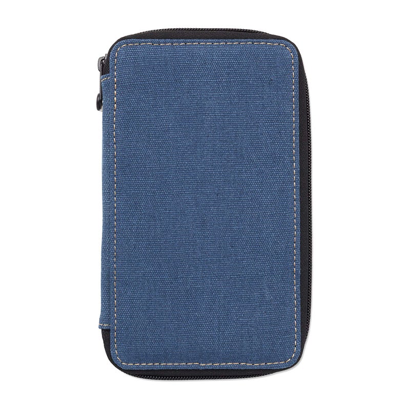 Speedball Art Products 254240 24 Pencil Storage Canvas Pencil Case Denim