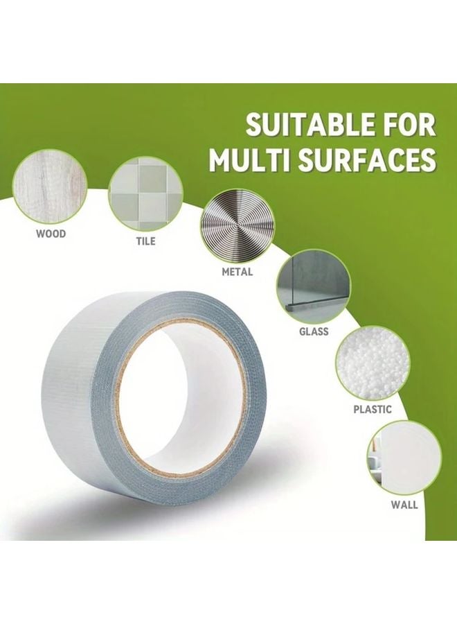 Heavy Duty Waterproof Tape 39.37x1.97 Inch Silvery Self Adhesive Leakproof For Pipes Roofs - Image 2